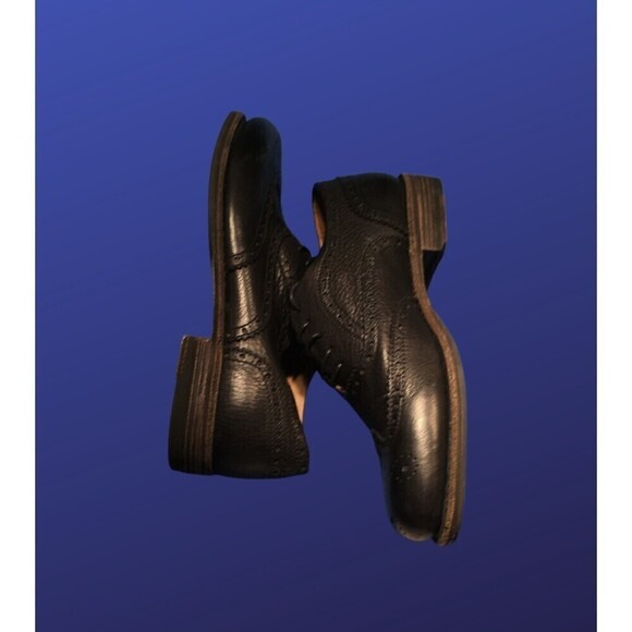 BLACKSTONE Luxury Brogue Wingtip Oxford, AM10 BLACK, Men’s 8.5/Women’s 10, NWOB - Picture 5 of 10